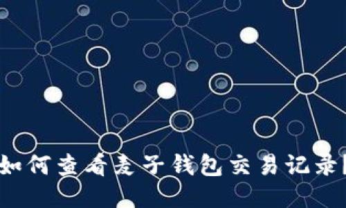 如何查看麦子钱包交易记录?